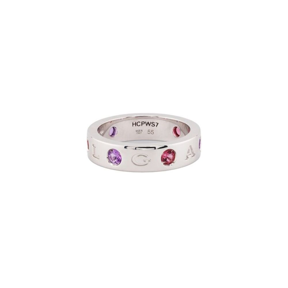 Bulgari 18K 0.15 ct. tw. Diamond & Amethyst Ring - Picture 2 of 3